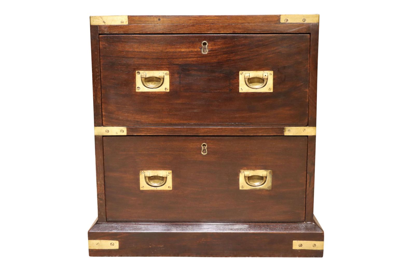19thc Anglo Chinese Rosewood Dwarf Chest