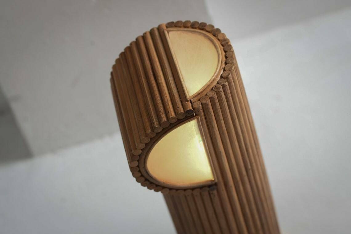 Rattan Modern Table Lamp "Milli" photo Lighting