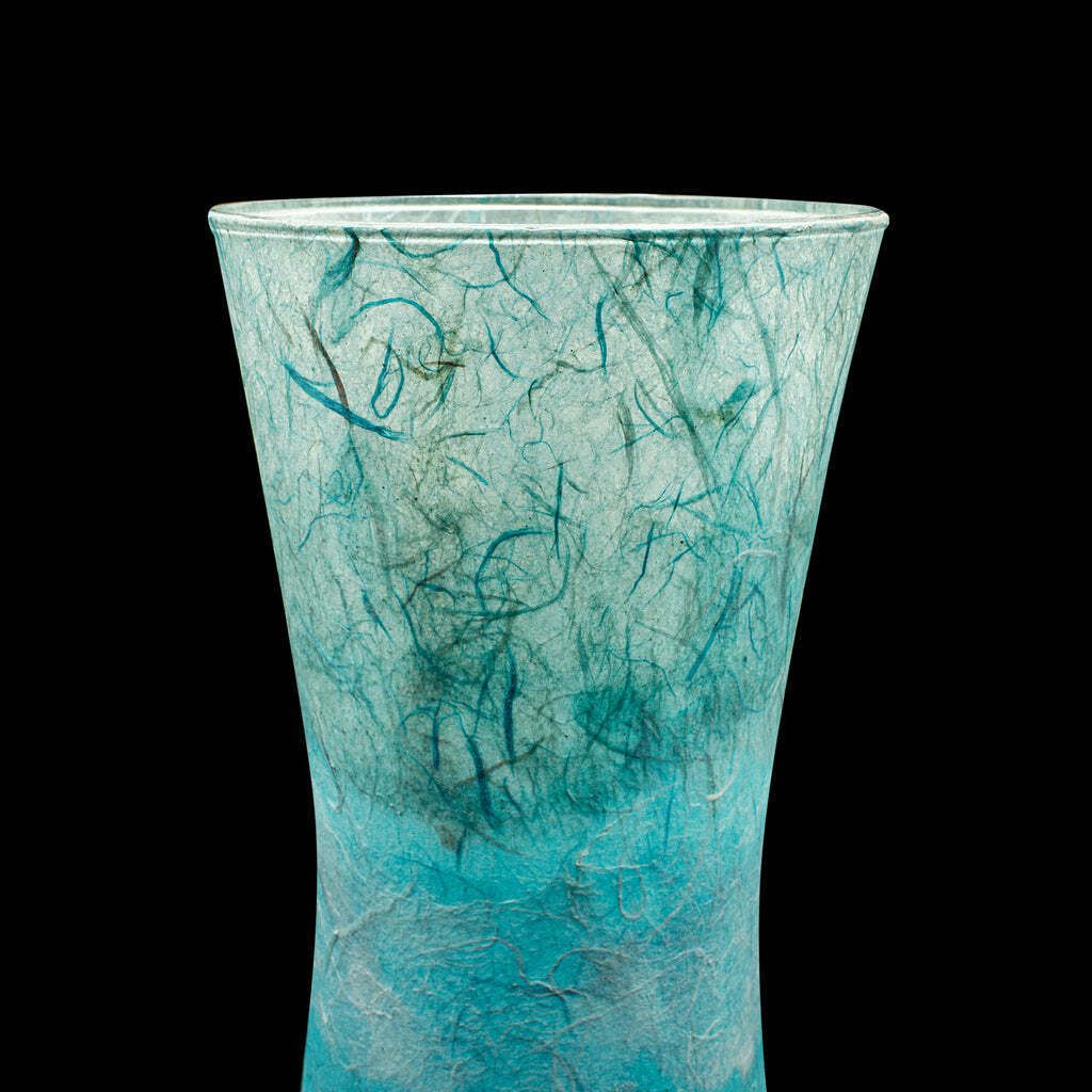 photo furniture Contemporary Display Vase, English, Art Glass, Flower Sleeve, Straw Silk Finish