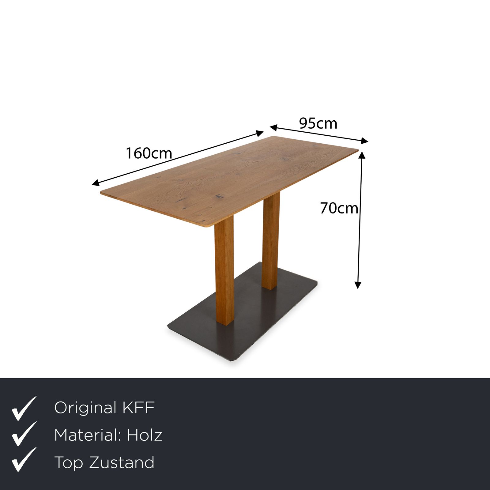 Table à manger Kff Asco System Modul Plus en bois brun photo furniture