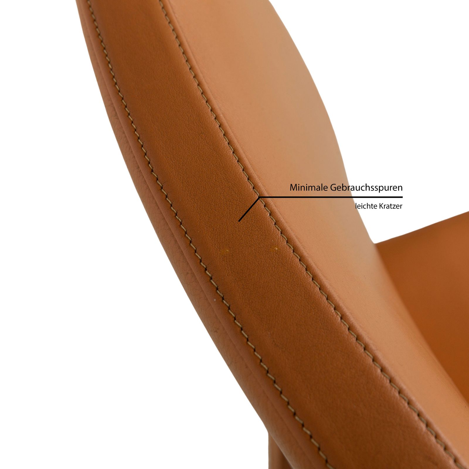 Set Of 6 Poltrona Frau Leather Chairs Orange photo 3688.0