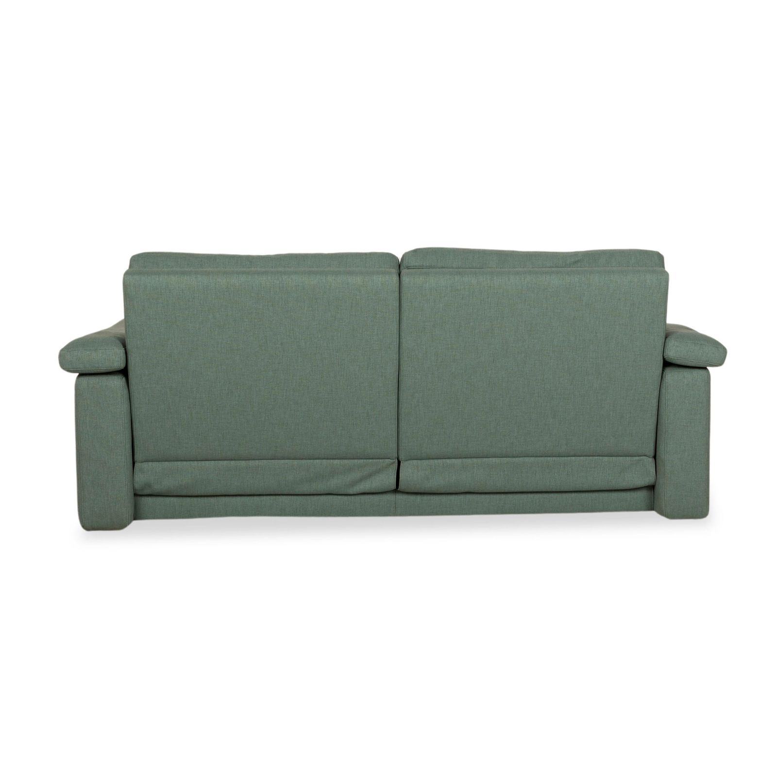 Mobilier Canapé 2 places Rolf Benz 4000 en cuir, vert-bleu, à fonction manuelle photo