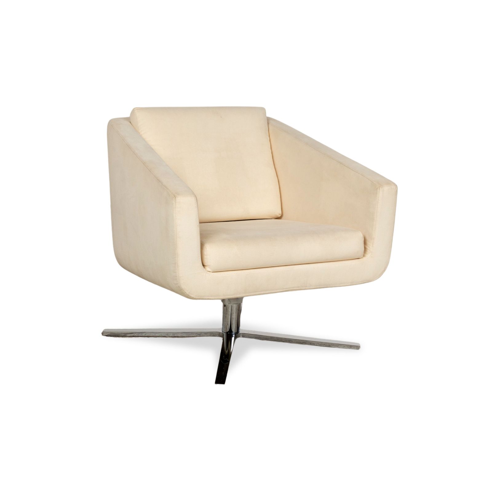 Fauteuil Fsm Pavlo en tissu, crème