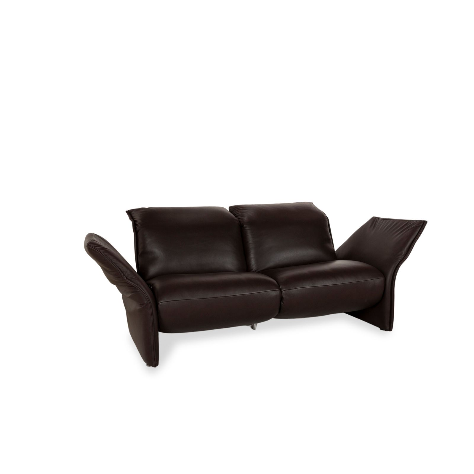 photo furniture Canapé 2 places WK Wohnen 582 Elt en cuir marron, fonctions électrique et manuelle