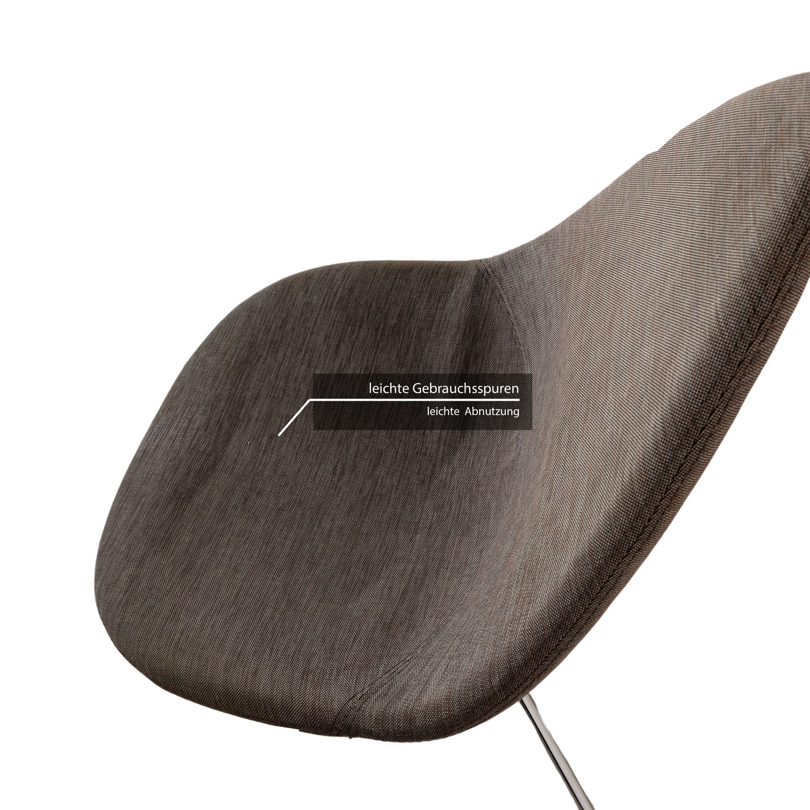 Lot de 6 chaises BoConcept Ottawa en tissu, grises et blanches photo Mobilier