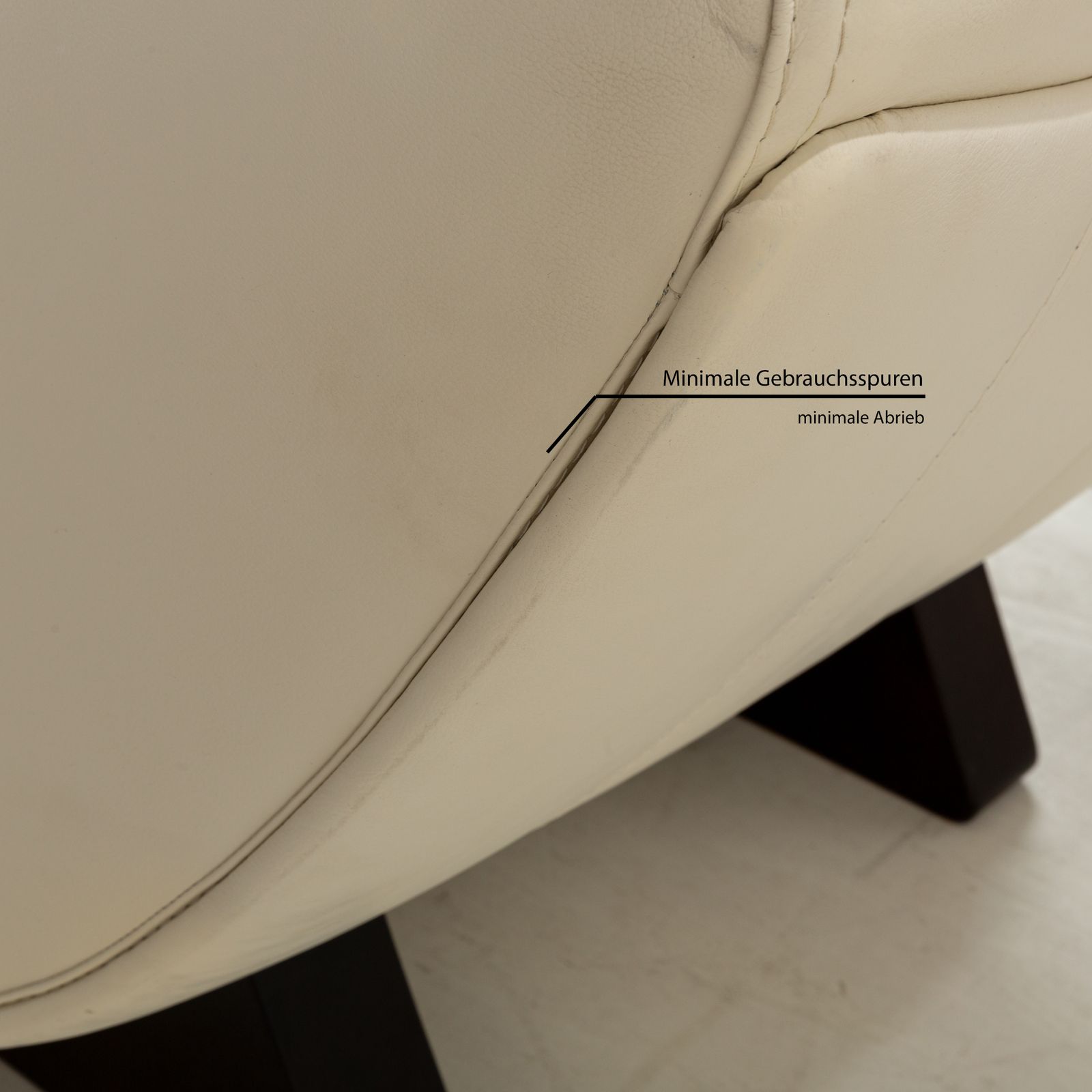 Nieri Leather Armchair Cream photo 1385.0