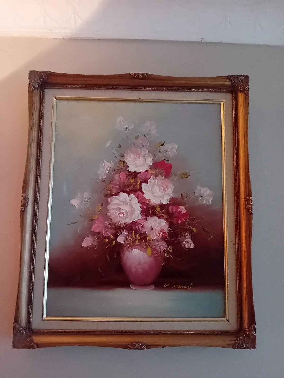 photo vinterior Beautiful  Original Oil On Canvas By C Jones