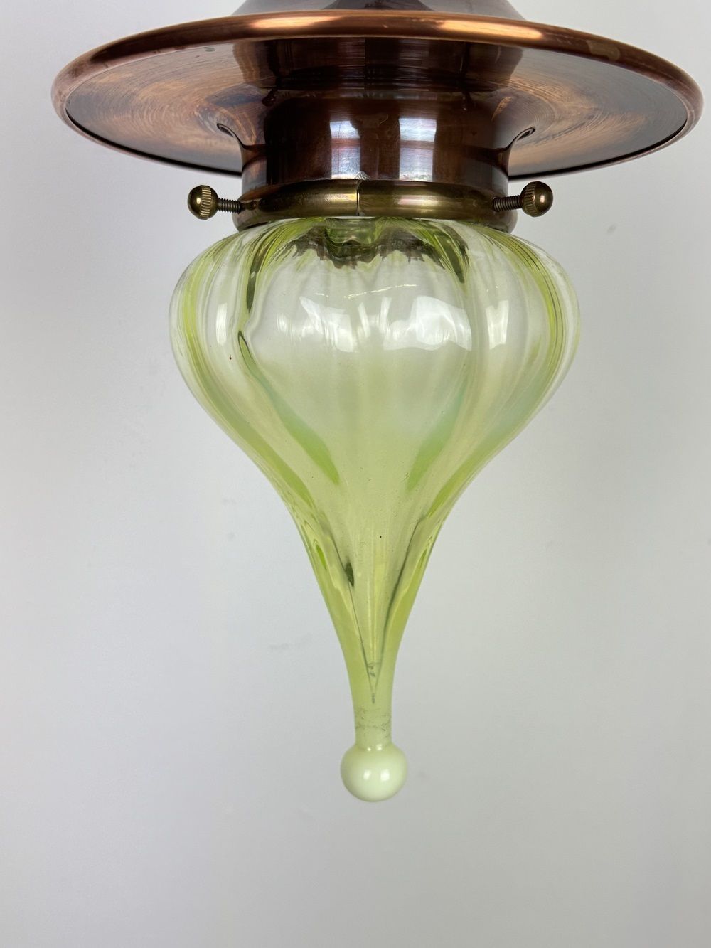 Witch’s Hat – Copper Pendant Light With Teardrop Shade Ashby (51144) photo for sale