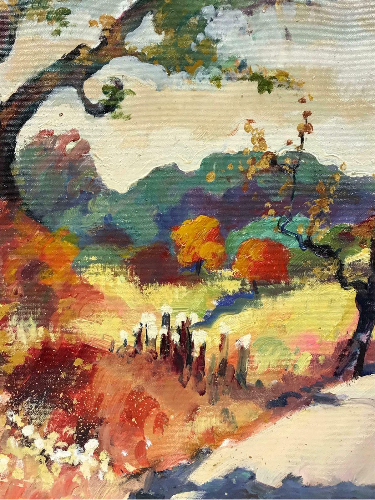 Guy Benardautumn In Provence, Signed French Modernist Oil Painting photo 969.0