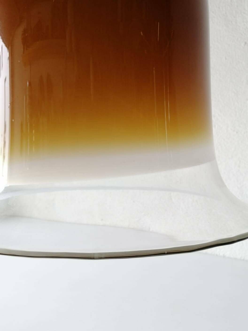 Peill Putzler Beautiful Caramel Glass Pendant Lamp, 1960s Germany photo buy