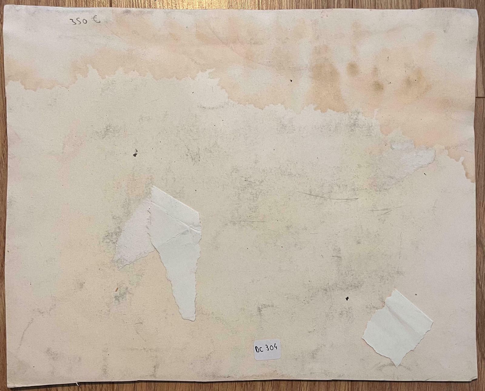 Robert Ladouoriginal French Abstract Study Of A Horse And Figure In A Stable20th Century photo 541.0