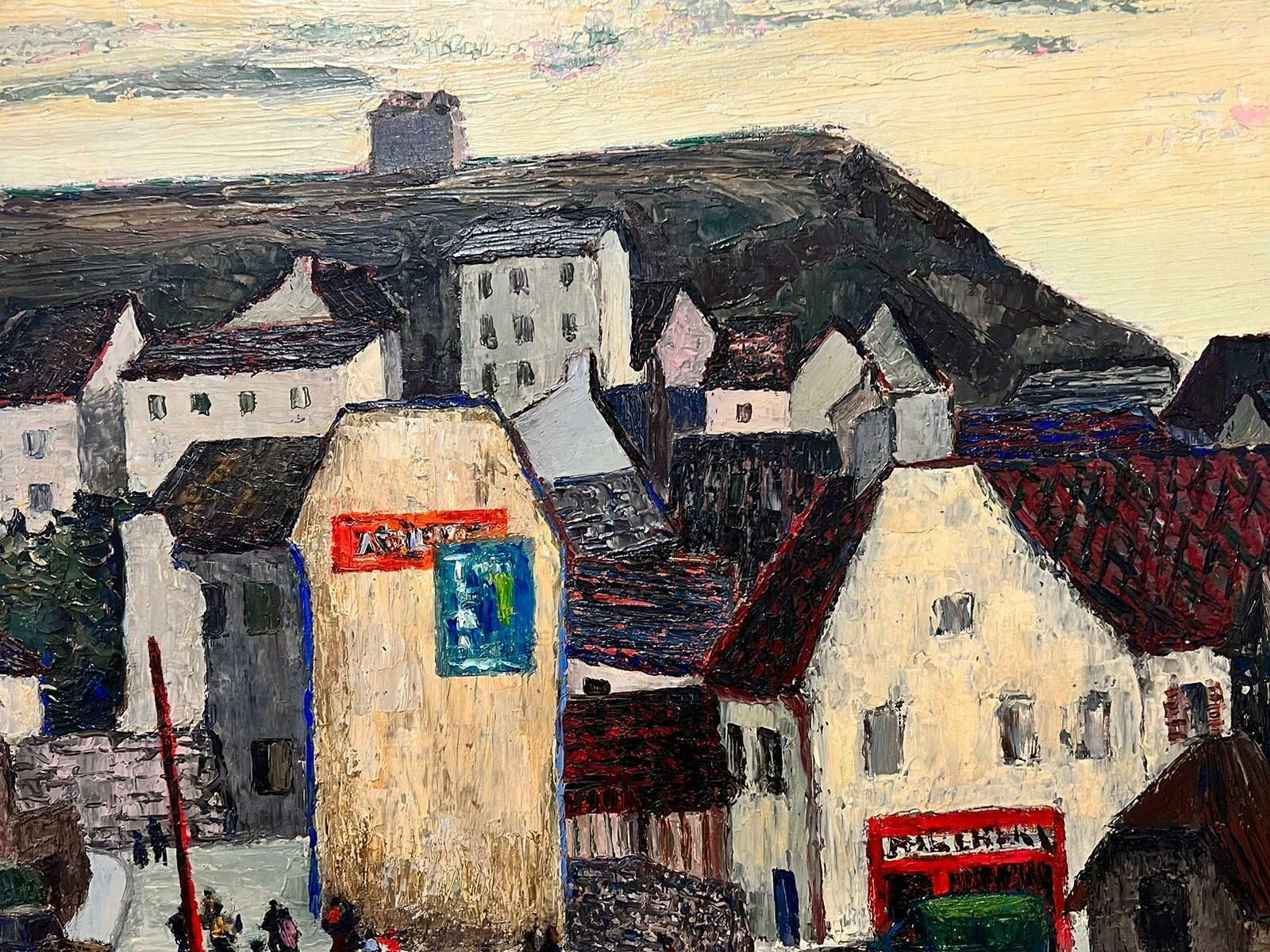 Josine Vignonport En Bessin Normandy Coastline Large 1960’s French Post Impressionist Oil1960's photo 1581.0
