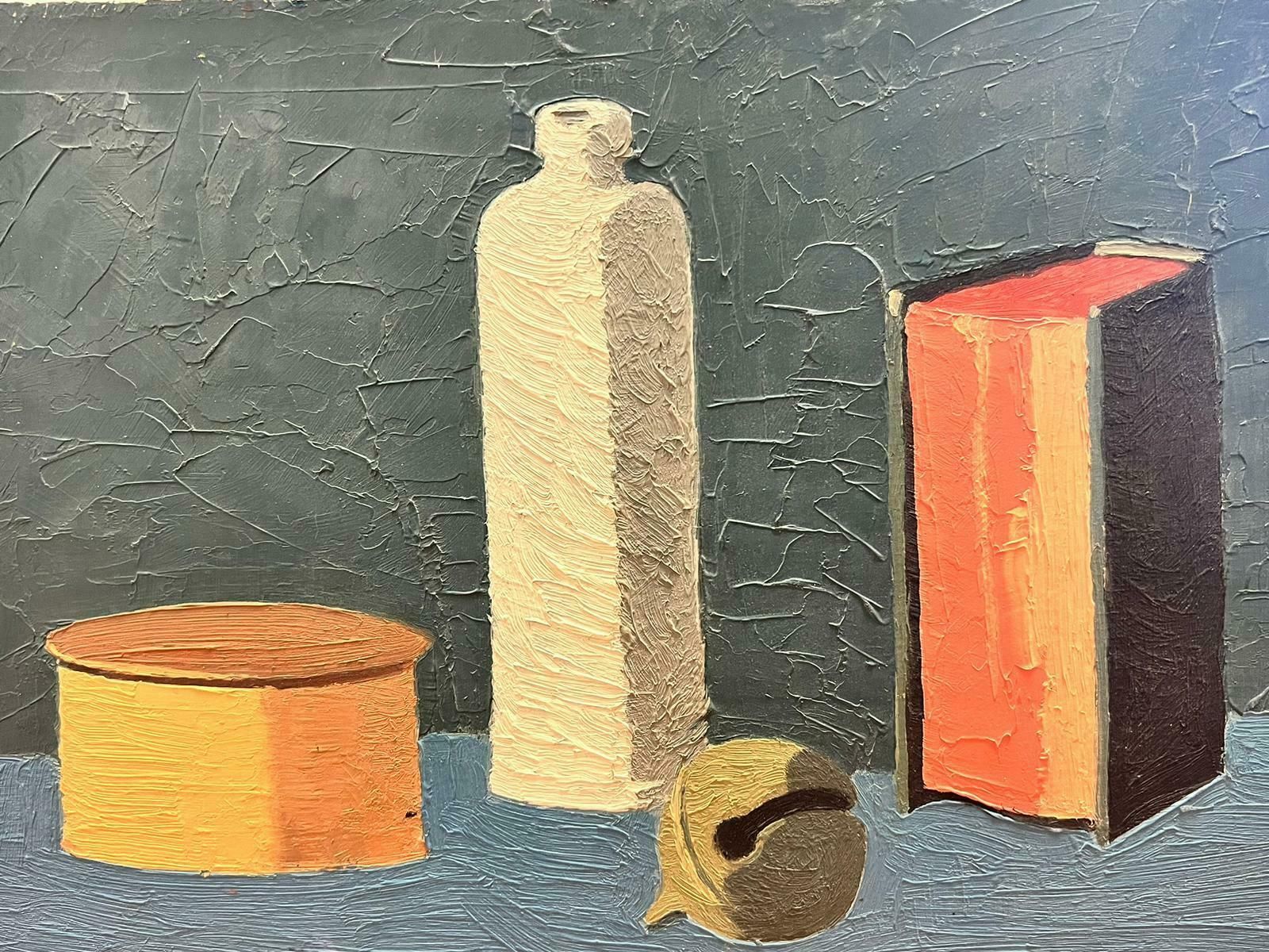 Pierre Georgeot1940’s French Tonal Abstract Signed Oil Still Life Objects Superb Quality photo Art