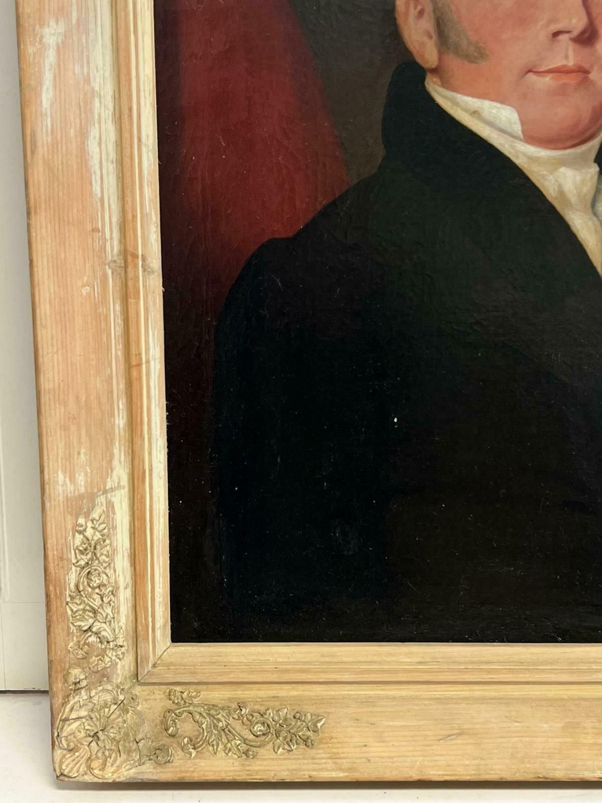 19th Century English Schoollarge Victorian Portrait Of Country Gentlemen Squire Oil Painting On Canvas photo for sale