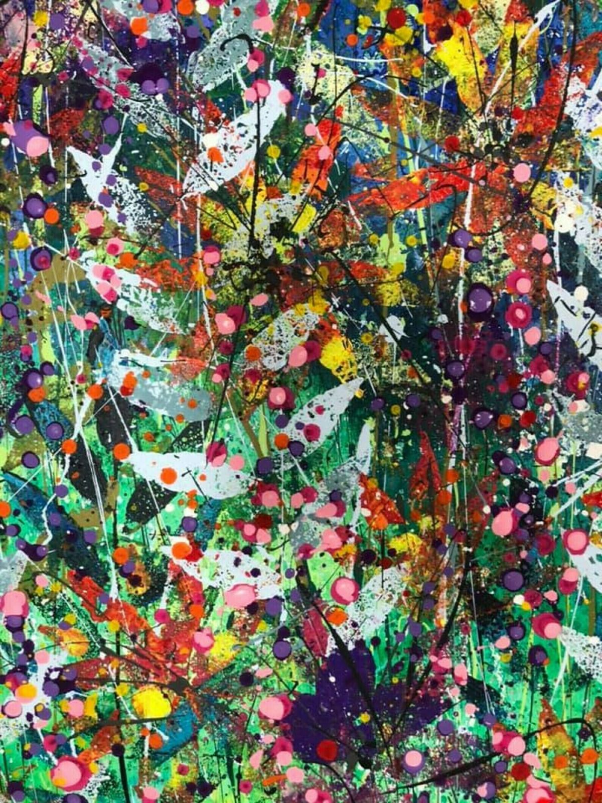 Zhara, Extra Large Hand Painted Original Art Work On A Deep Edge Quality Canvas 150cm X 120cm photo buy