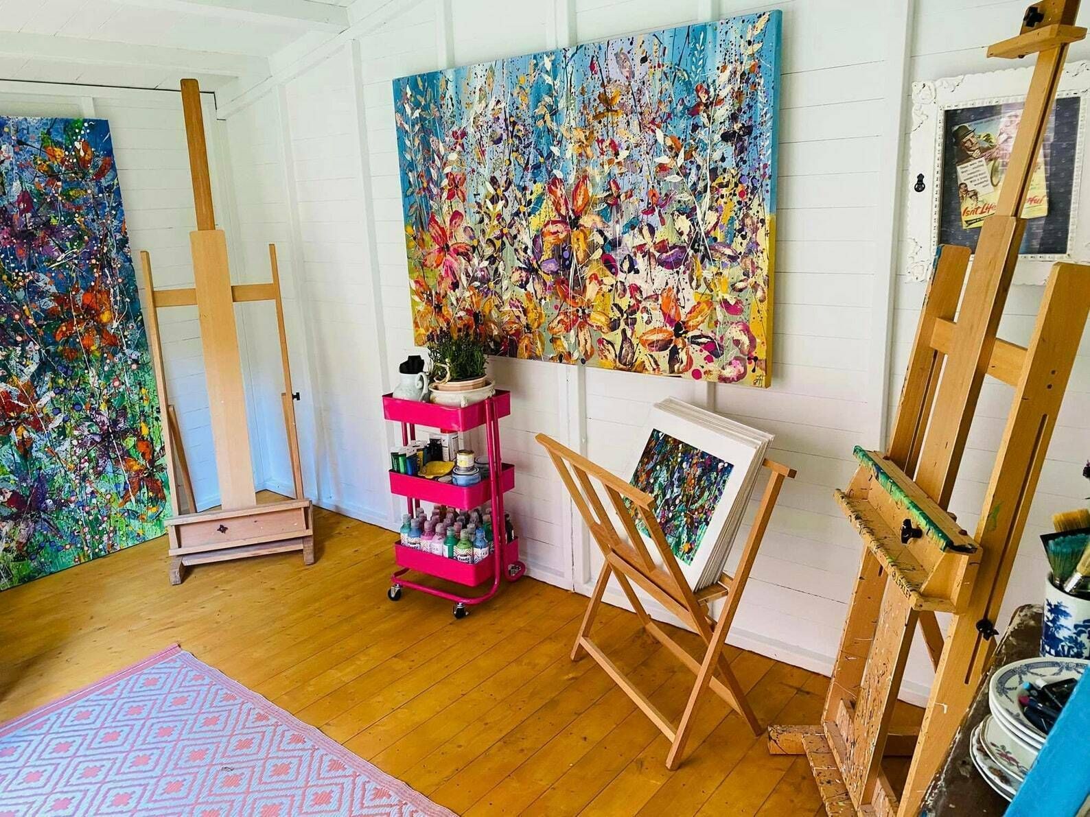 Miranda...Large Hand Painted Original Acrylic Art On Canvas 150cm X 100cm photo buy
