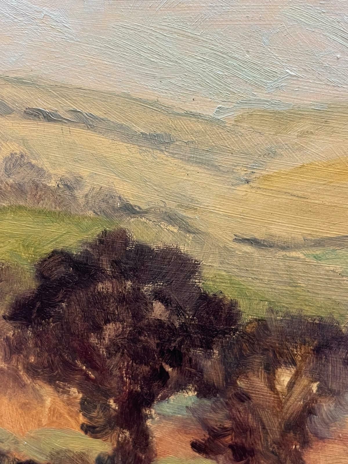 Geza Somerset Paddonautumnal Brown Trees Landscape Contemporary British Oil Painting photo for sale