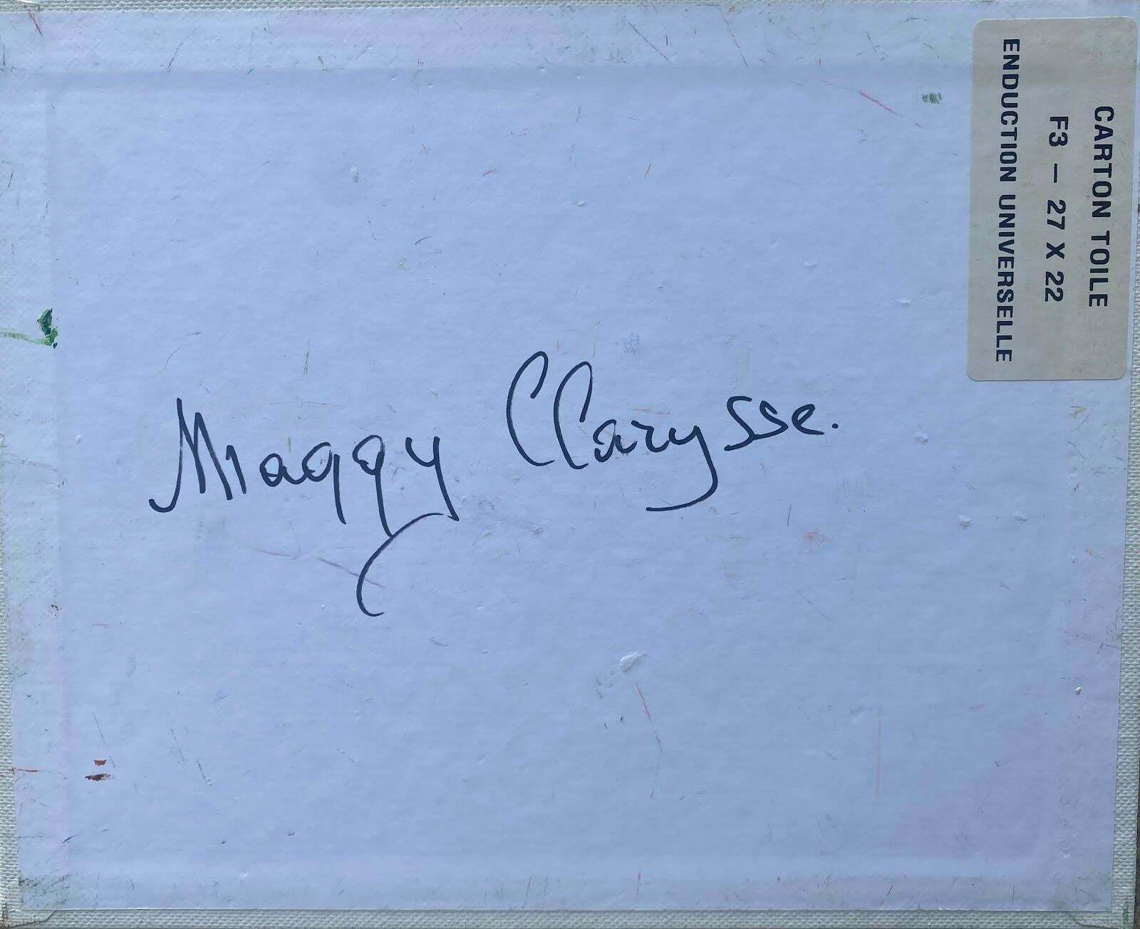 Maggy Claryssefrench Impressionist Oil Painting Bright And Colourful Pansiesc.2000 photo for sale