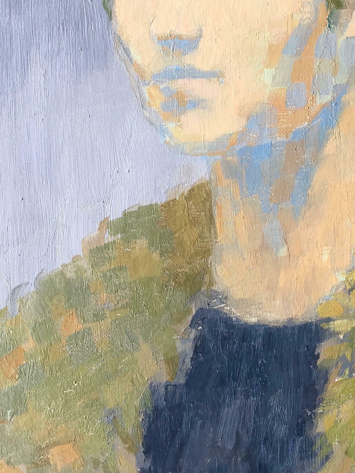 Claude Benardportrait Of Woman, Signed Oil Paintingc.1950's photo Art