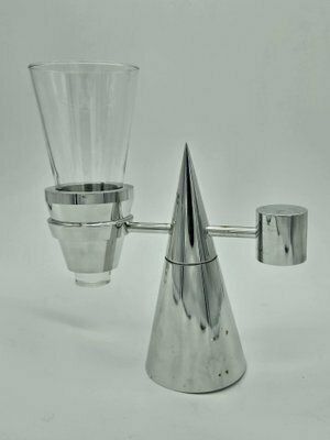 Stainless Steel And Glass Toothbrush Holder With Box, 1980 photo furniture