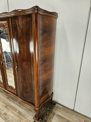 Chippendale Style Walnut And Maple Wardrobe, 1930 photo Furniture