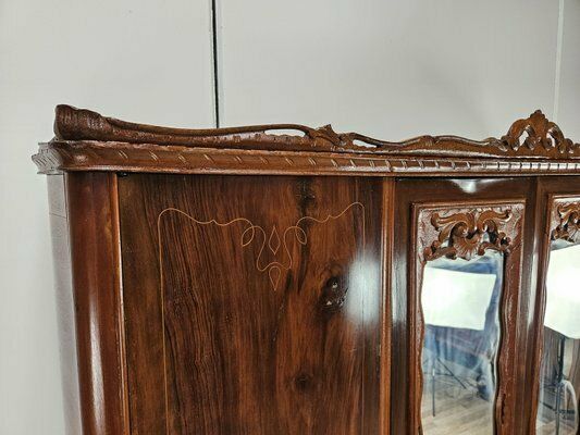 Chippendale Style Walnut And Maple Wardrobe, 1930 photo 2608.0