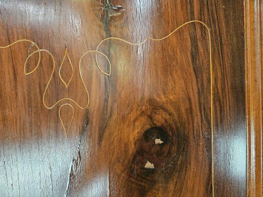 photo for sale Chippendale Style Walnut And Maple Wardrobe, 1930
