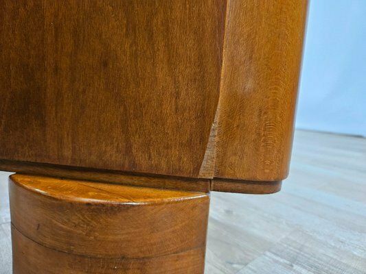 photo vinterior Art Deco Walnut Single Bed, 1940s