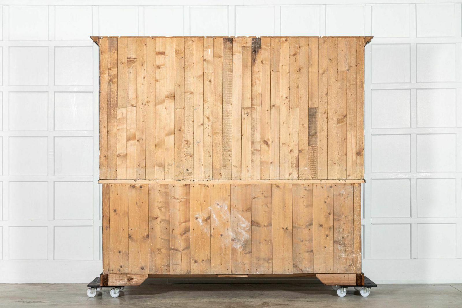 photo buy Large 19thc English Ebonised Pine Butlers Pantry Cabinet
