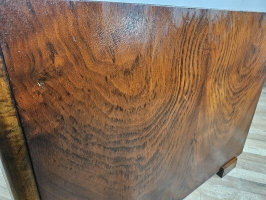photo for sale Art Deco Walnut Bed, 1940