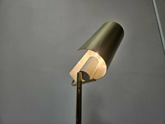 Adjustable Brass Floor Lamp By Pia Guidetti Crippa For Lumi, 1970s photo vinterior