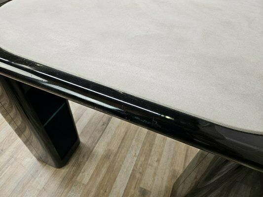 2174.0 Vintage Game Table In Grey Fabric Attributed To Pierluigi Molinari For Pozzi Milano, 1970s photo