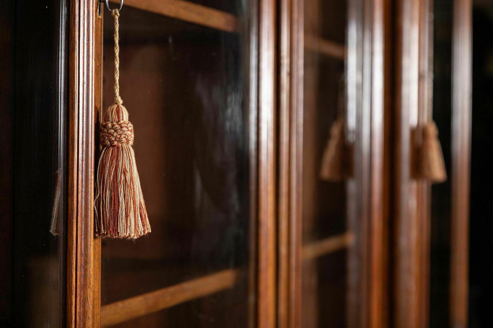 photo for sale Monumental Early 19thc English Mahogany Glazed Library Bookcase