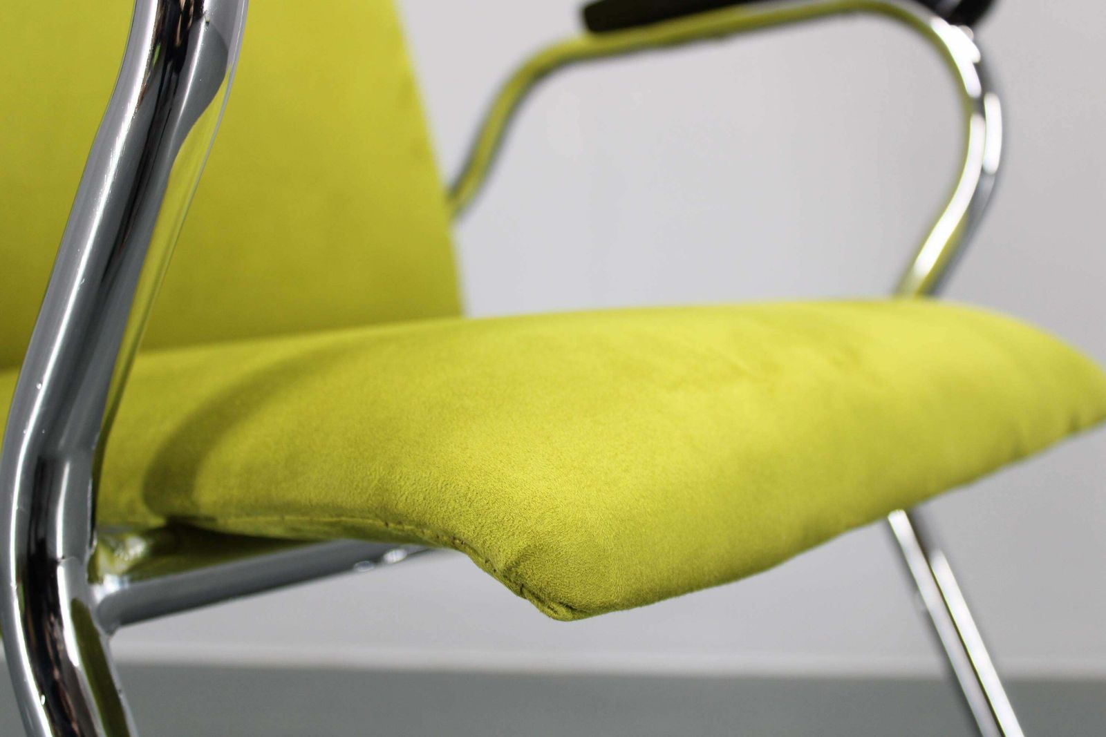 1970s German Tubular Armchair Or Desk Chair, Restored photo vinterior