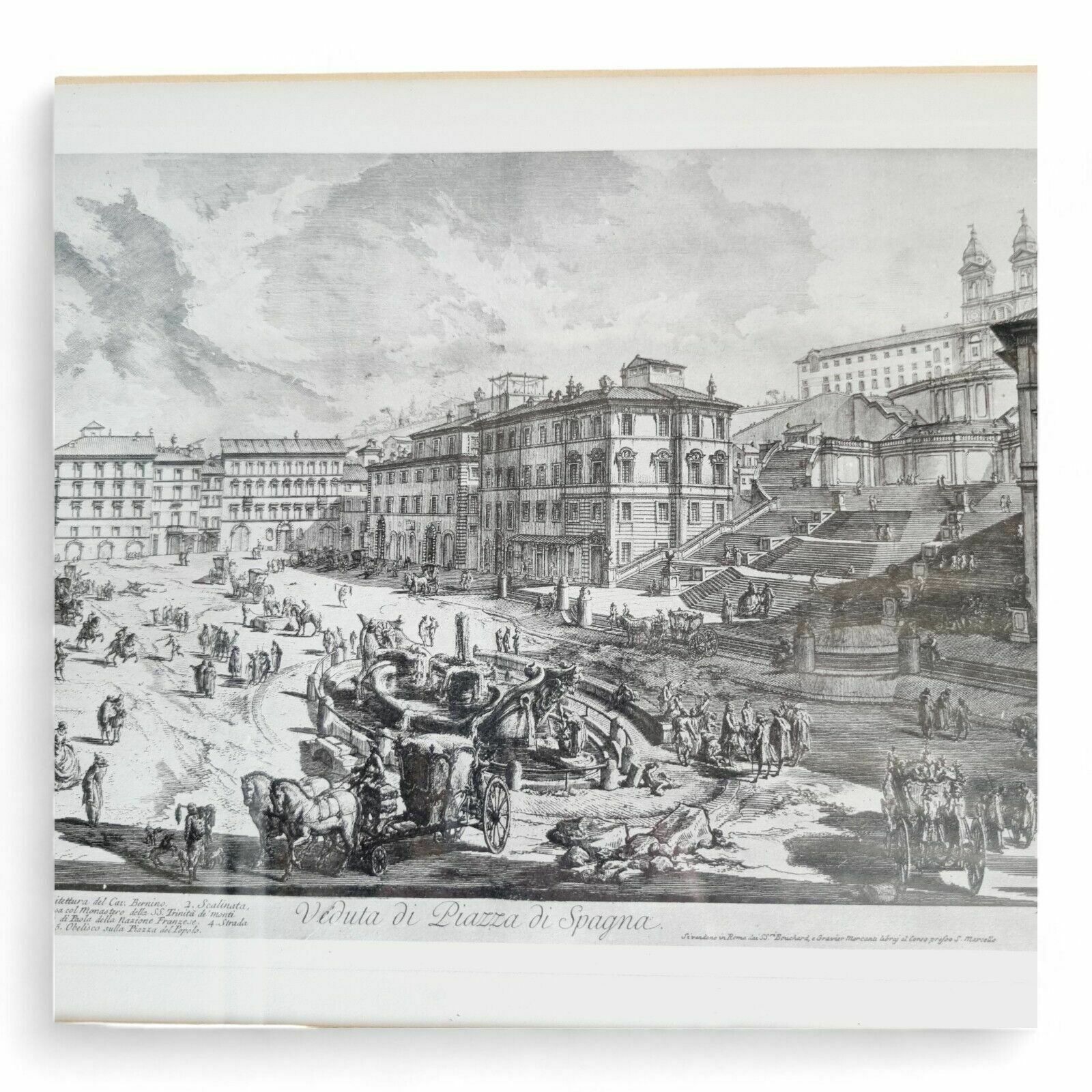 Giovanni Battista Piranesi View Of The Spanish Steps photo for sale