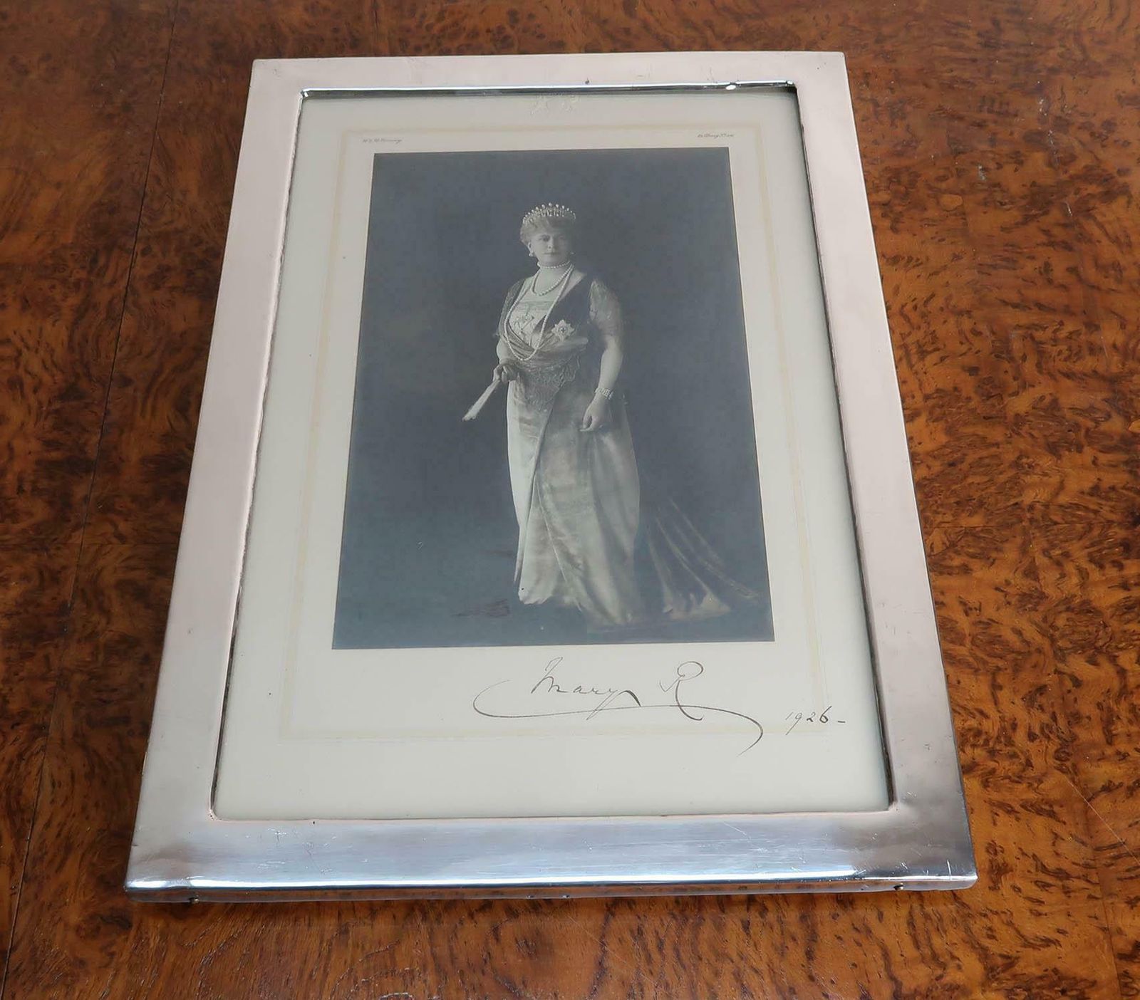 Large Art Deco Silver Plated Photograph Frame. English C.1925 photo for sale