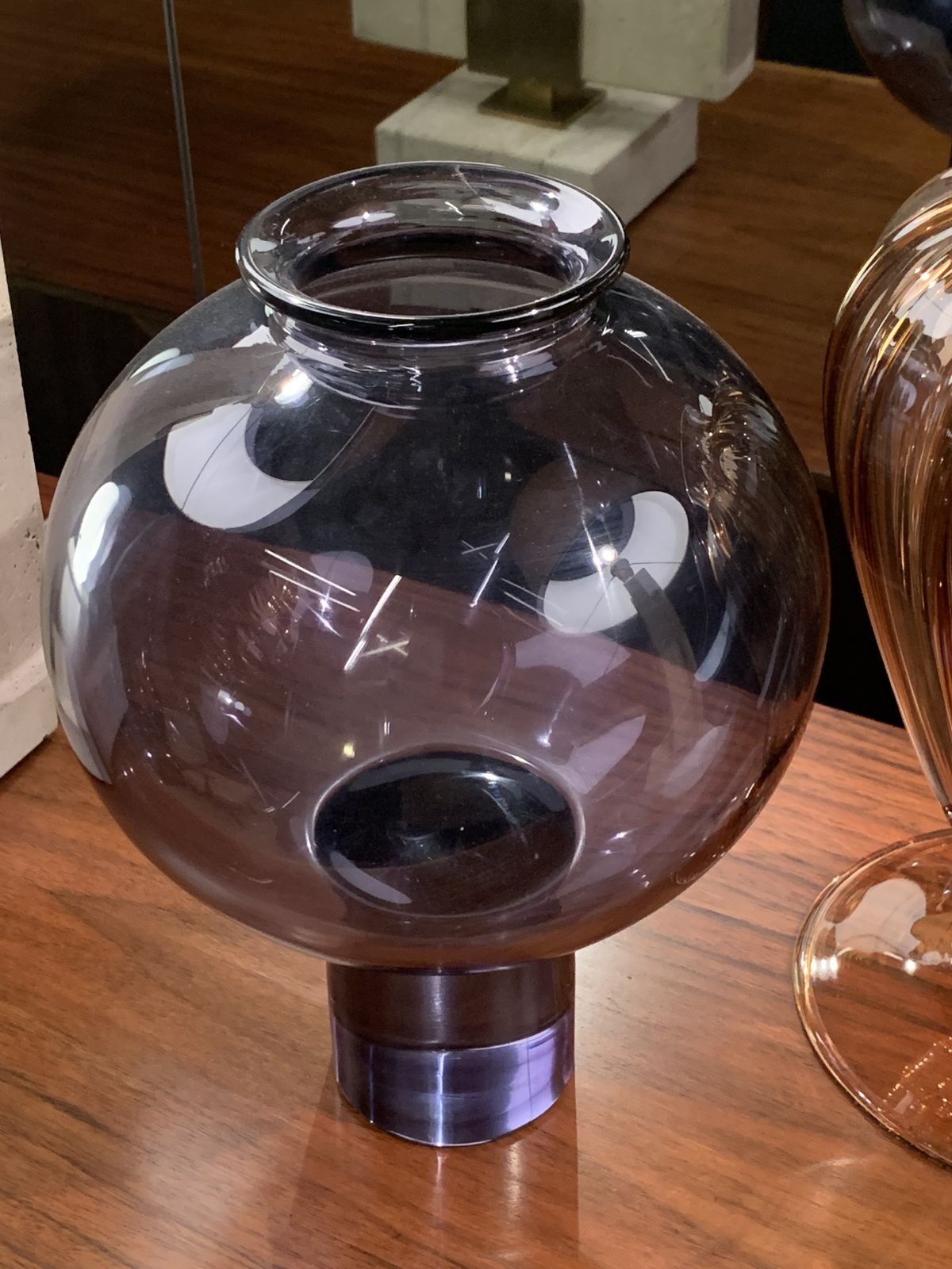 Purple Glass Vase By Salviati, Murano, 1970ca. photo vinterior