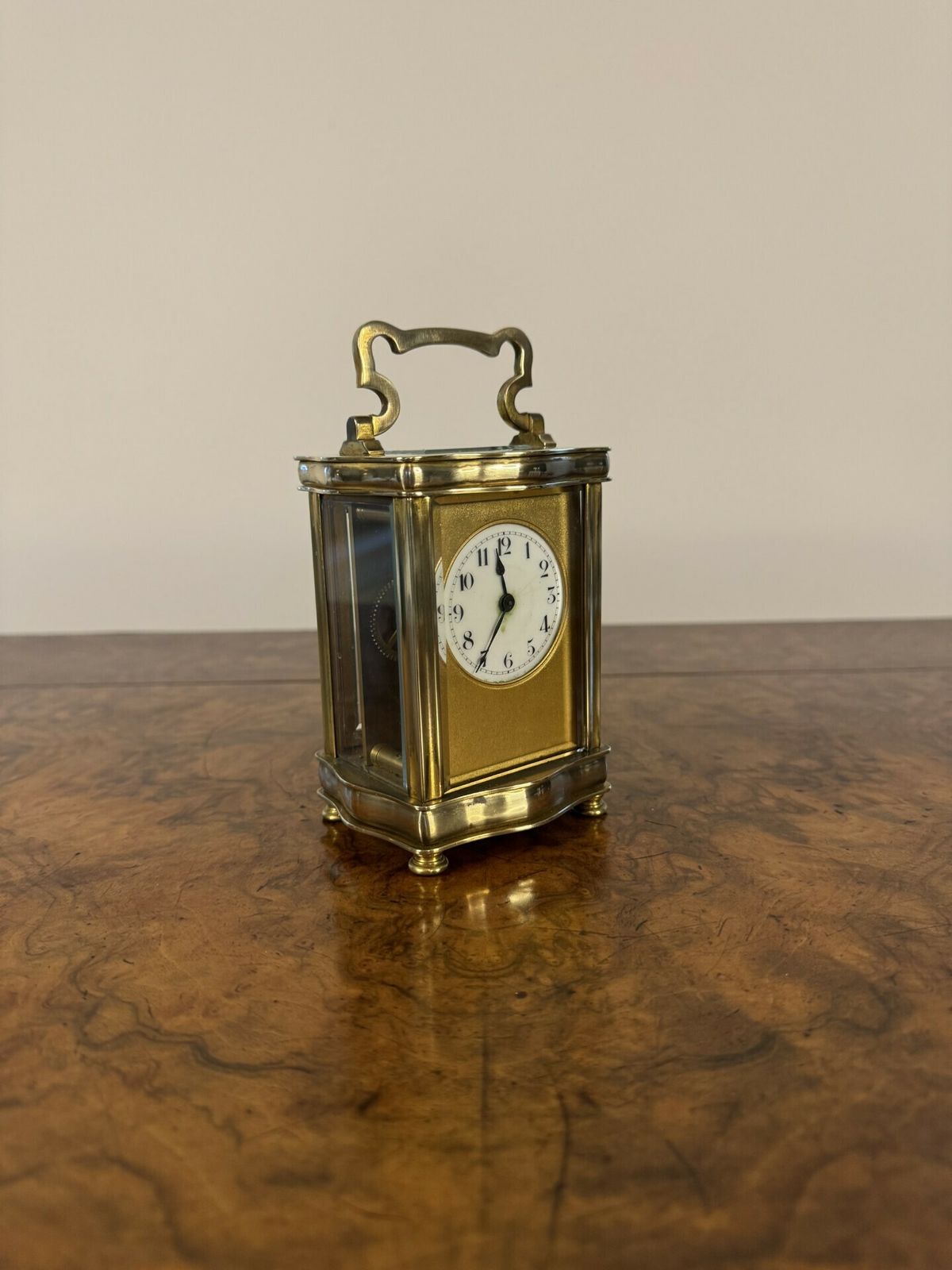 Stunning Quality Antique French Brass Carriage Clock photo furniture