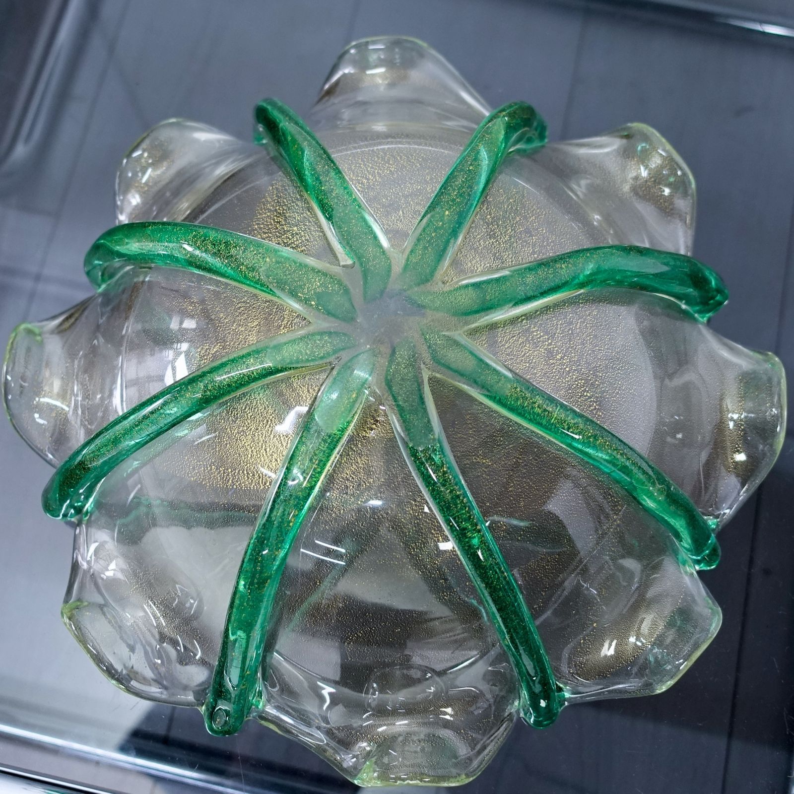 550.0 Oro Cordonati Bowl By Archimede Seguso C1949 photo
