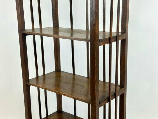 Art Nouveau Wooden Bookshelf, 1890s photo 660.0