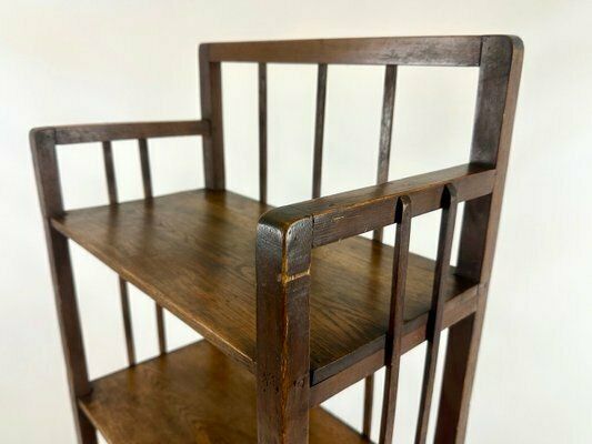photo vintage Art Nouveau Wooden Bookshelf, 1890s