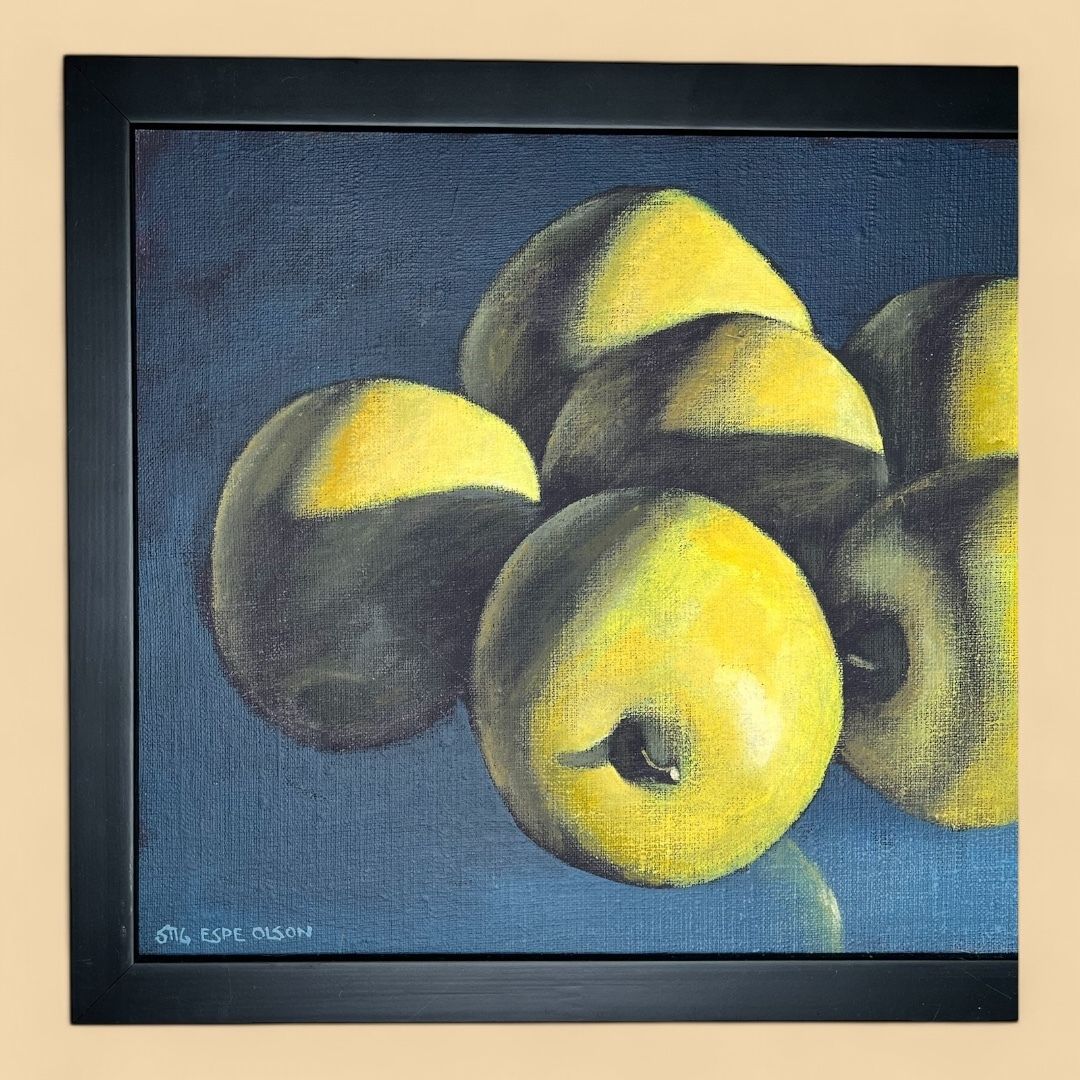 Golden Apples, Oil On Canvas Painting photo furniture