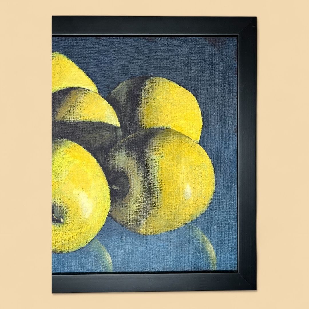 Golden Apples, Oil On Canvas Painting photo for sale