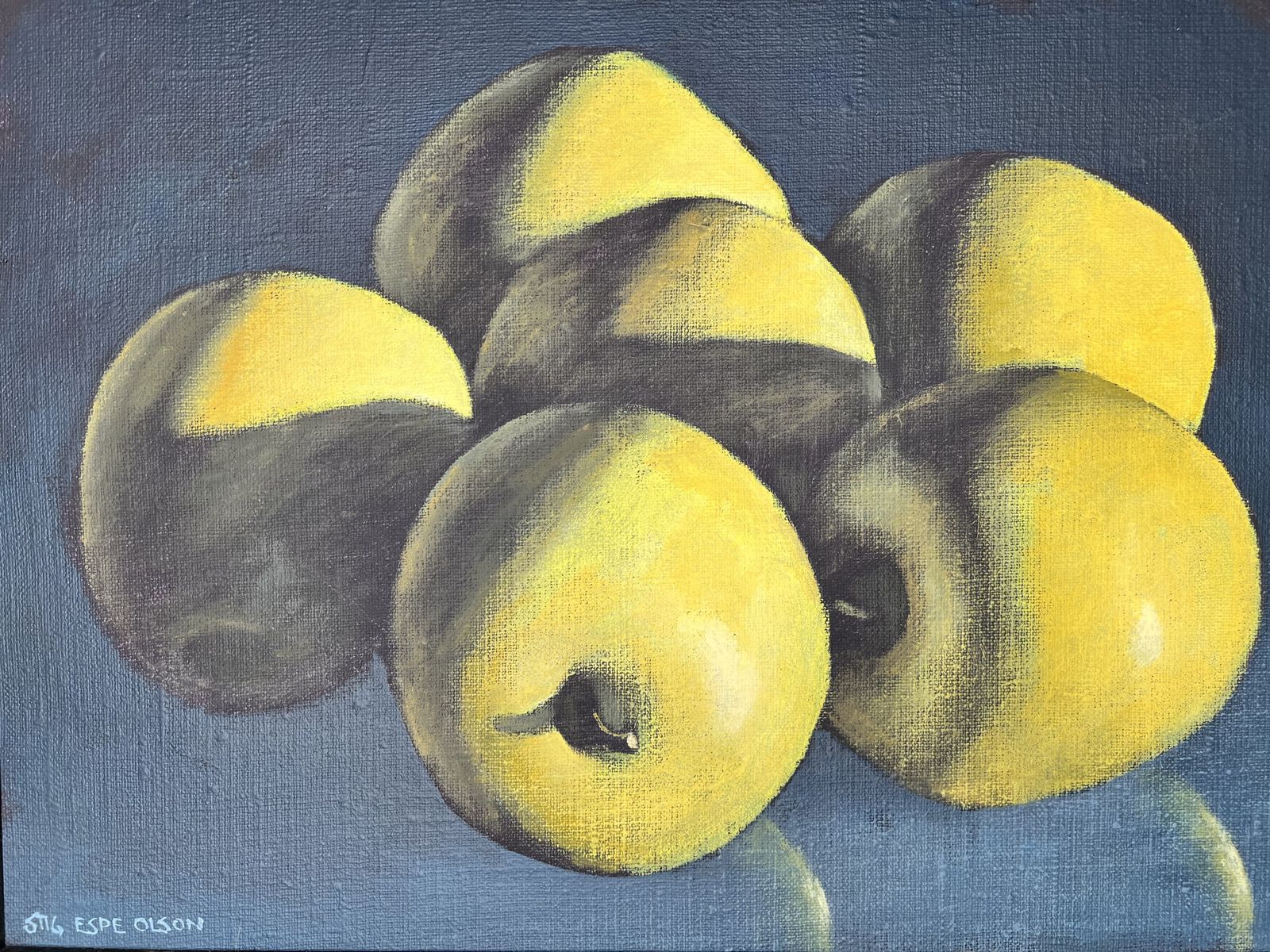 Golden Apples, Oil On Canvas Painting photo buy