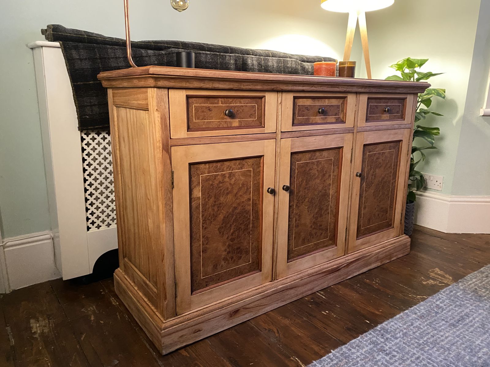 Solid Walnut Wood Multiyork Sideboard | Buffet | Organiser | Chest Of Drawers photo Furniture