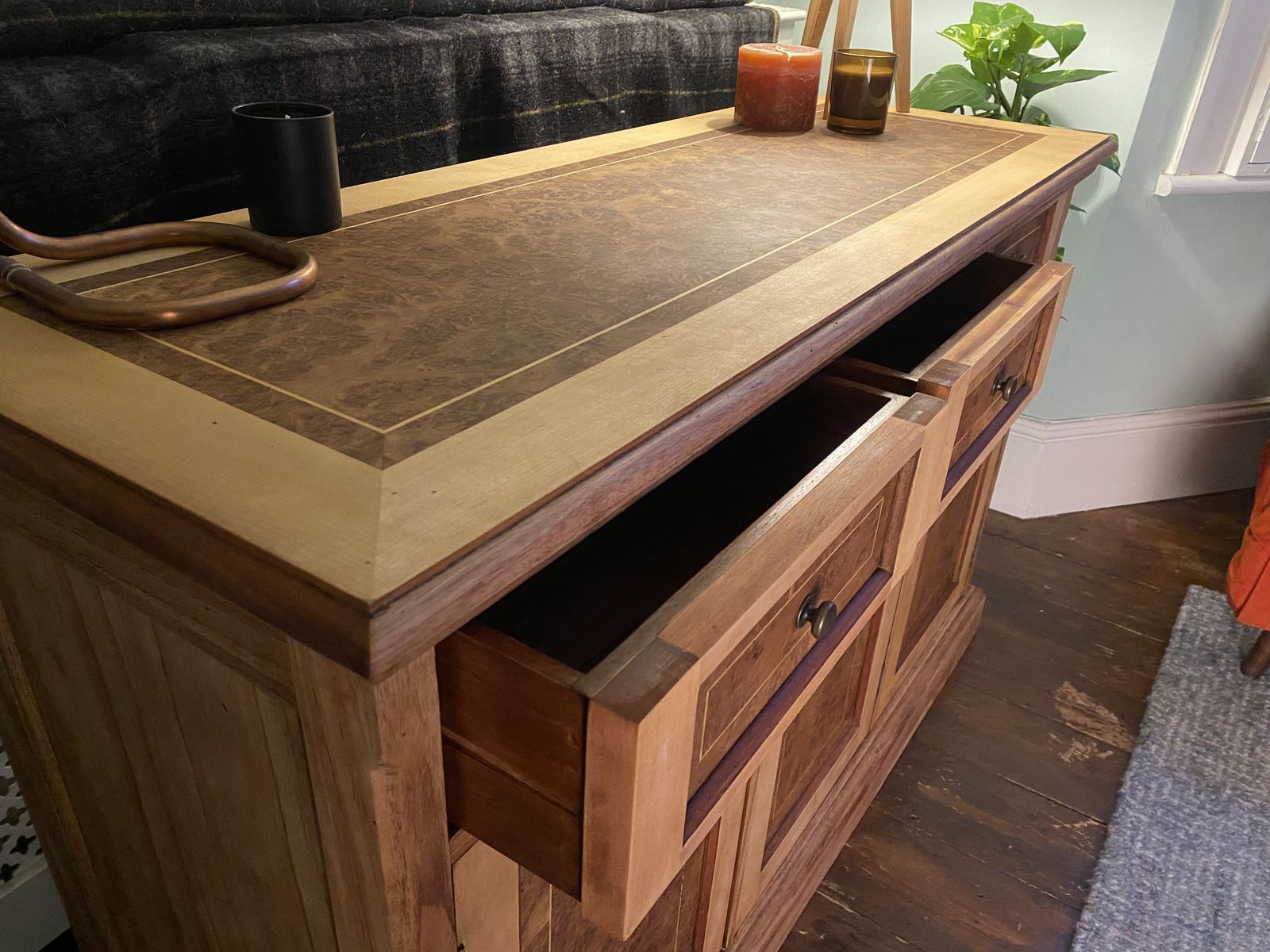 Solid Walnut Wood Multiyork Sideboard | Buffet | Organiser | Chest Of Drawers photo 795.0