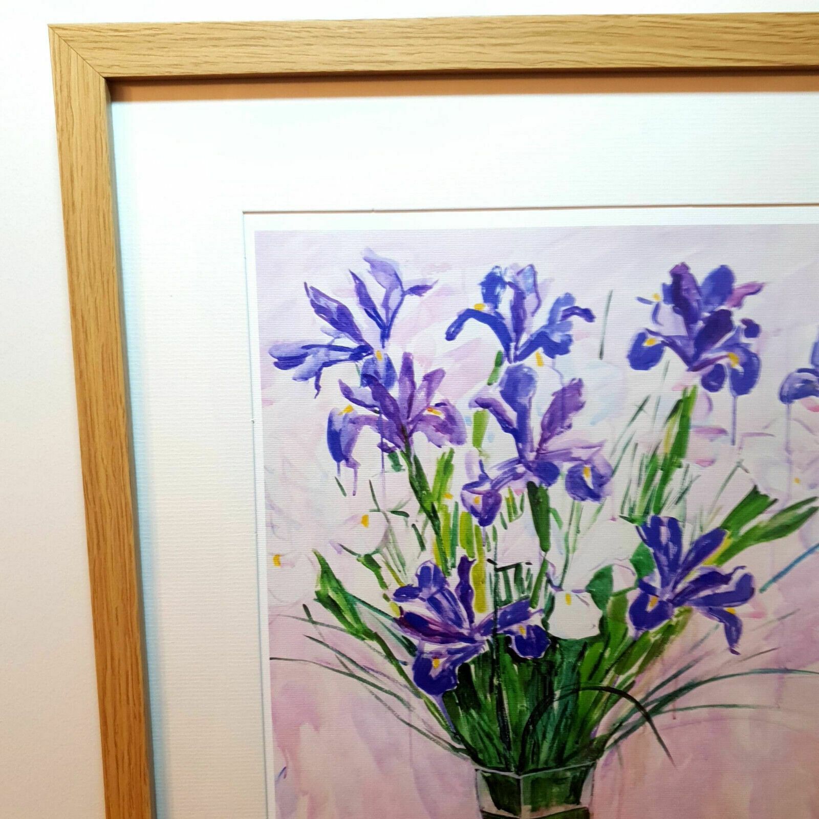 Artist Signed Alexander Sorokin Art Print Floral Still Life Flowers Framed H54cm photo 200.0