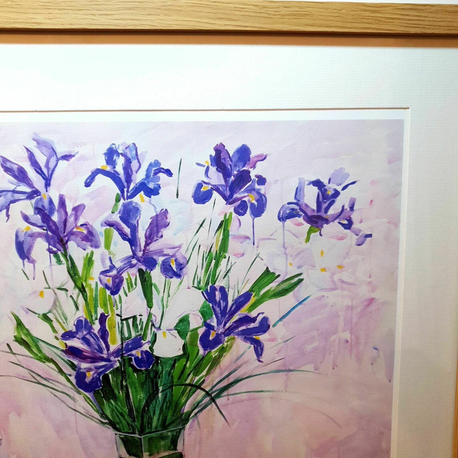 Artist Signed Alexander Sorokin Art Print Floral Still Life Flowers Framed H54cm photo vinterior