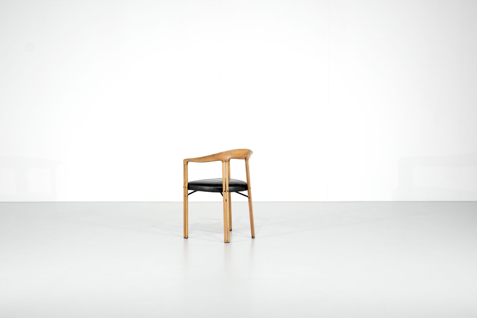 Armchair "Ulna" In Wood By Franco Poli For Bernini, Italy 1986. photo buy