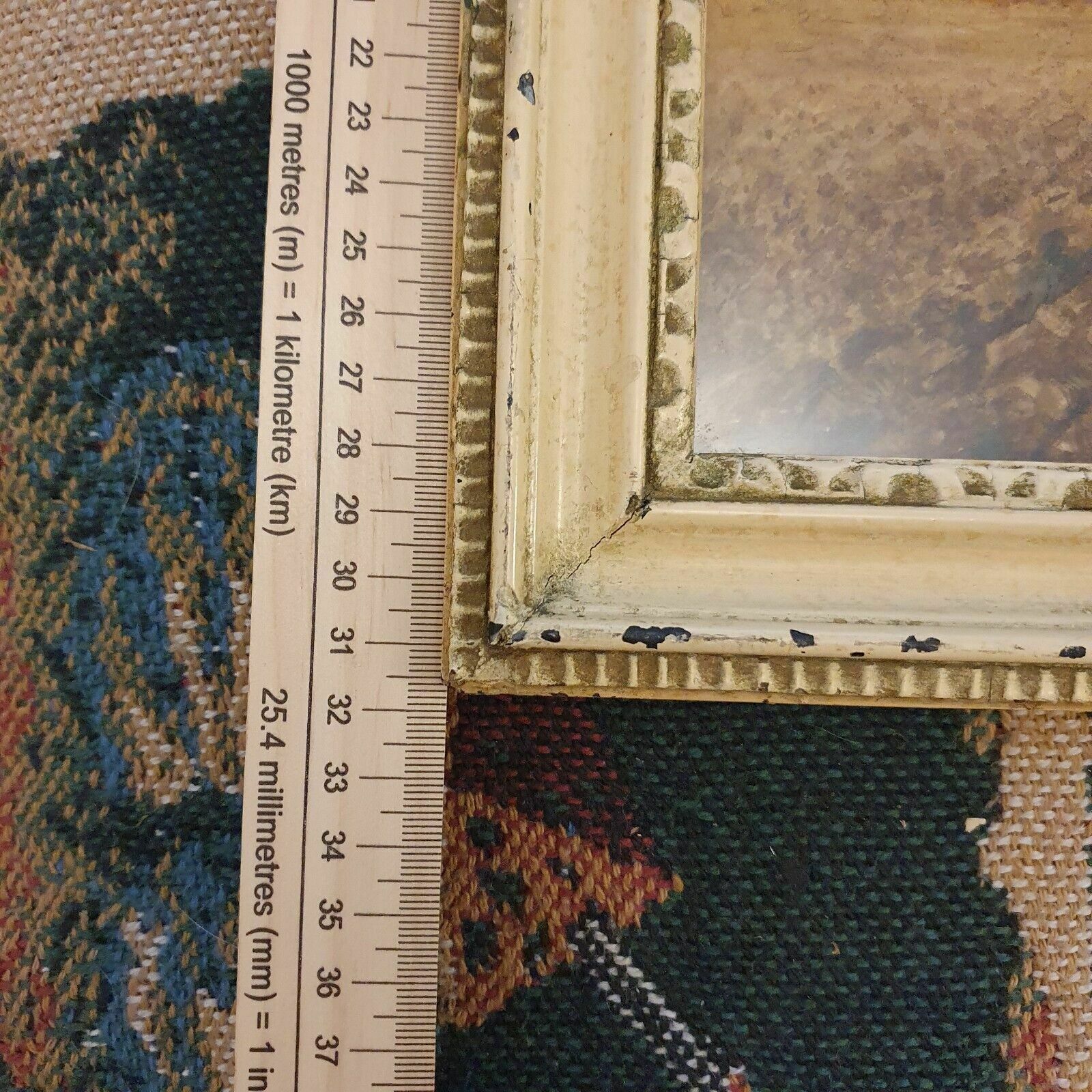 photo for sale Artist Signed Watercolour Ploughing Horses & Farmer Framed Vintage Landscape Art